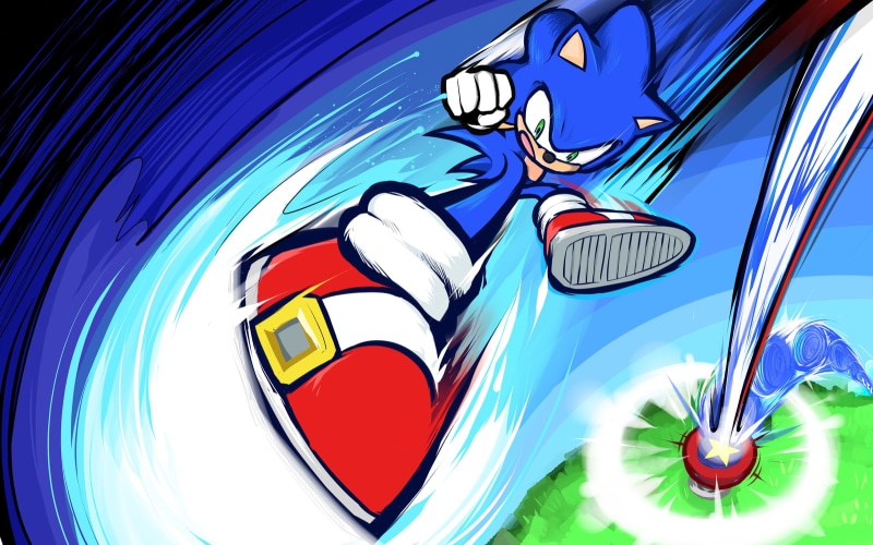 mode of transportation, pattern, design, ishmam, motor vehicle, Sonic the Hedgehog, Sonic, 720P, creativity, transportation, blue, glass - material, wheel