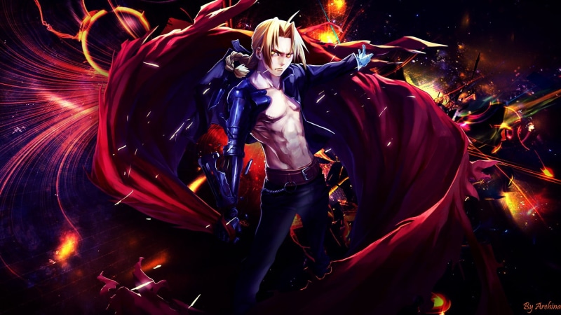 red, young women, night, adult, lifestyles, men, young men, anime, digital composite, illuminated, male, Elric Edward, women, leisure activity, real people