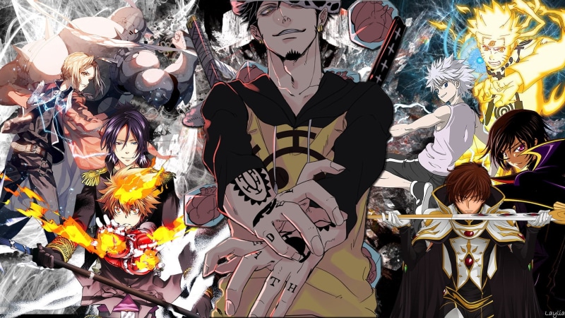 art and craft, creativity, indoors, Crossover, variation, Trafalgar Law, 1080P, craft, Killua Zoldyck, male likeness, day, flowering plant, no people