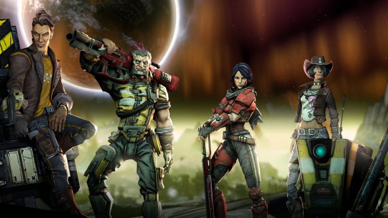 Athena (Borderlands), 1080P, Handsome Jack, Nisha (Borderlands), Wilhelm (Borderlands), Claptrap (Borderlands), Borderlands: The Pre-Sequel, Borderlands