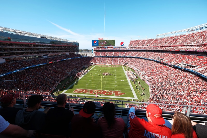 the level of, football, field, crowd, sport, soccer, spectator, leisure activity, large group of people, the bleachers, sports, built structure, excitement