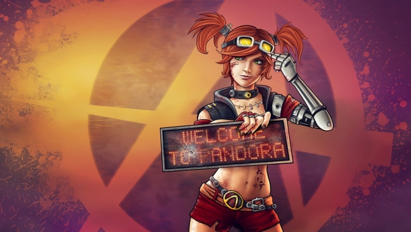 equipment, portrait, art and craft, standing, Gaige, Borderlands 2, clothing, computer Graphic, offspring, uFO, females, photography themes