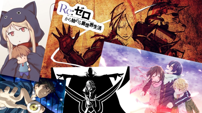 1080P, Fullmetal Alchemist: Brotherhood, Re:Zero, Noragami, Code Geass, Sakurasou no Pet na Kanojo, Parasyte -the Maxim-, Anime, Crossover