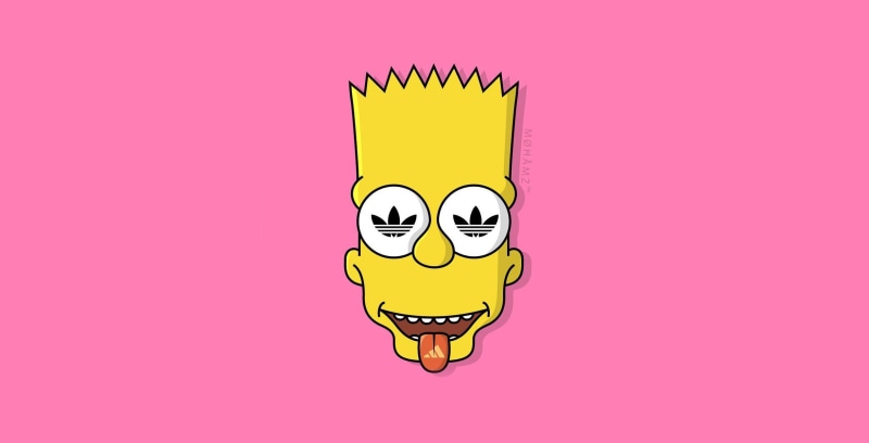 creativity, Face, fun, one person, 1080P, Figure, human limb, copy space, communication, humor, body part, cut out, yellow, Bart, Language, The Simpsons