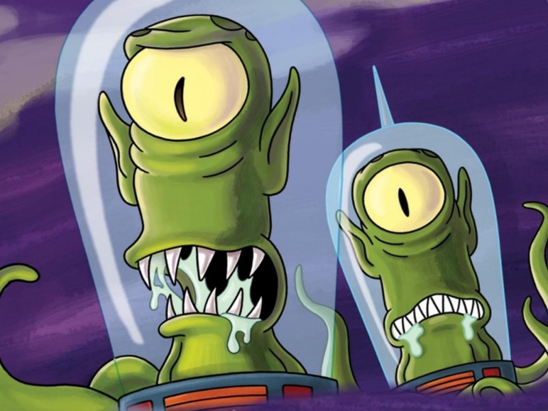 aliens, digital, 720P, The Simpsons, Kang, two, Kodos, Kang And Kodos