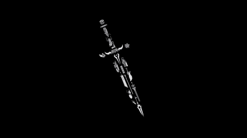 Super Mario Bros., god of war, video games, Katamari, Final Fantasy VII, Buster Sword, Portal Gun, Portal, Gears Of War, Soul Calibur, artwork, Tetris
