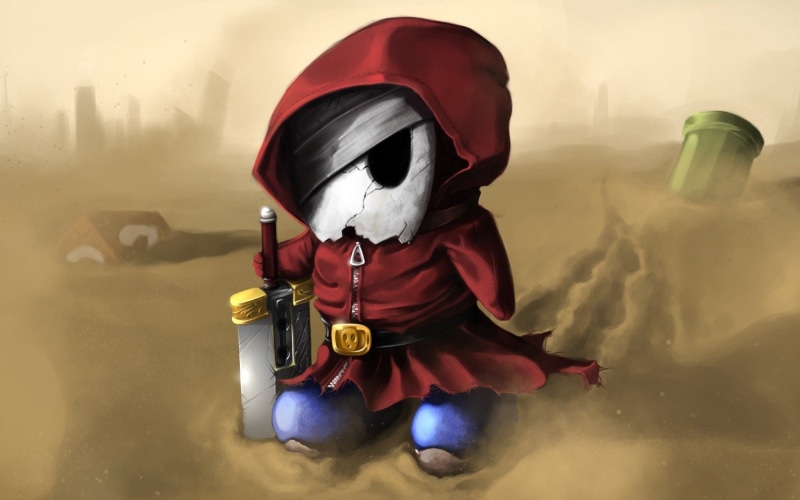 Shy Guy, 720P, Desert, Buster Sword, Nintendo