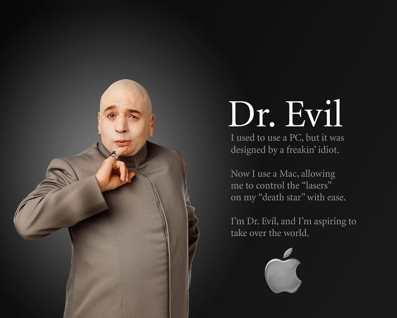 720P, Austin Powers, Doctor Evil, Dr. Evil, Apple Inc., Computer, Humor