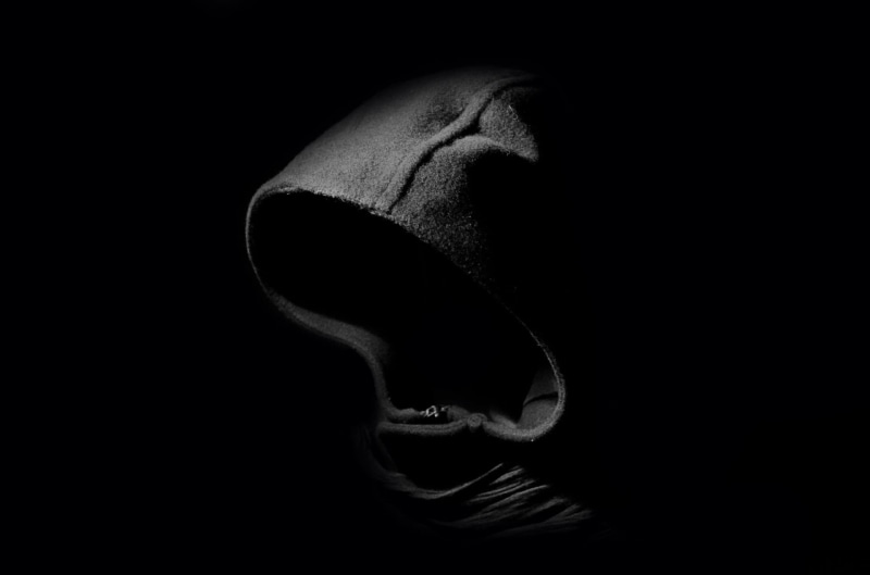 saint, one person, side view, died, ghost, night, spook, photo, horror, marine, bone, abstract, grayscale, man, person, copy space, mouth open, demon, darkness