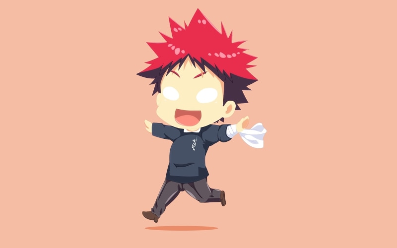 Food Wars: Shokugeki no Soma, Sōma Yukihira, Minimalist, Anime, 1080P
