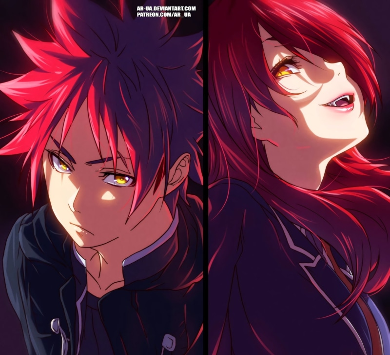 Food Wars: Shokugeki no Soma, 1080P, Sōma Yukihira, Rindō Kobayashi, wars, food, Shokugeki No Soma, Anime