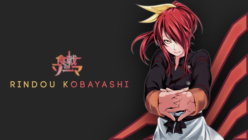 Food Wars: Shokugeki no Soma, beauty, indoors, hairstyle, young adult, lifestyles, clothing, black background, young women, women, western script, arts culture and entertainment