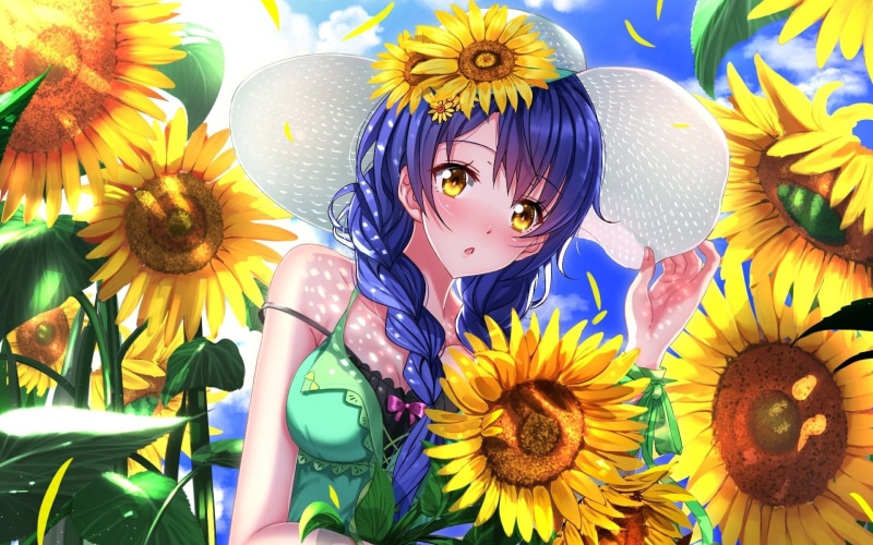 flowering plant, beauty in nature, sunflower, Shokugeki No Soma, Food Wars: Shokugeki no Soma, no people, multi colored, art and craft, freshness, plant