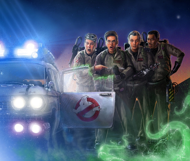 art, Ghostbusters, 2K, machine