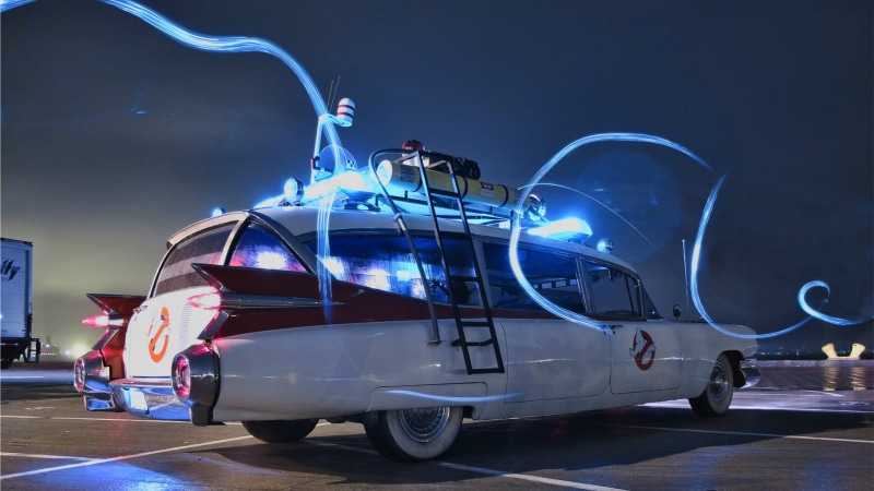 Ghostbusters, photo manipulation, Photoshop, digital art, 1080P, Cadillac