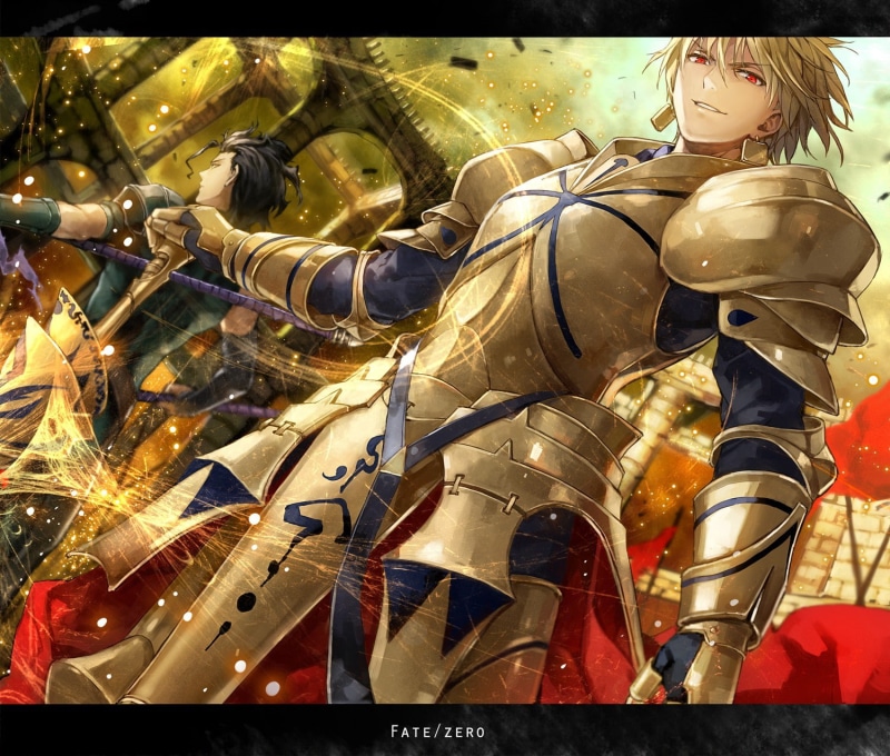 720P, lancer, fate, fate zero, boys, anime, series, gilgamesh