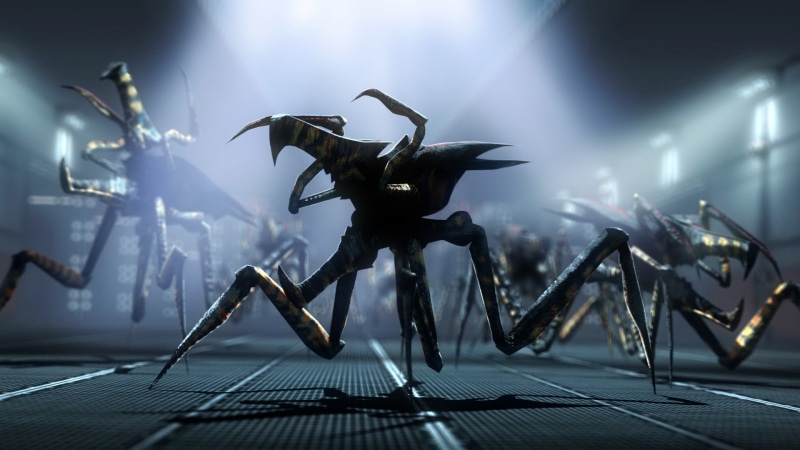 Military Base, creature, Aliens, universe, 1080P, Starship Troopers, space, screenshots, Arachnids, movies