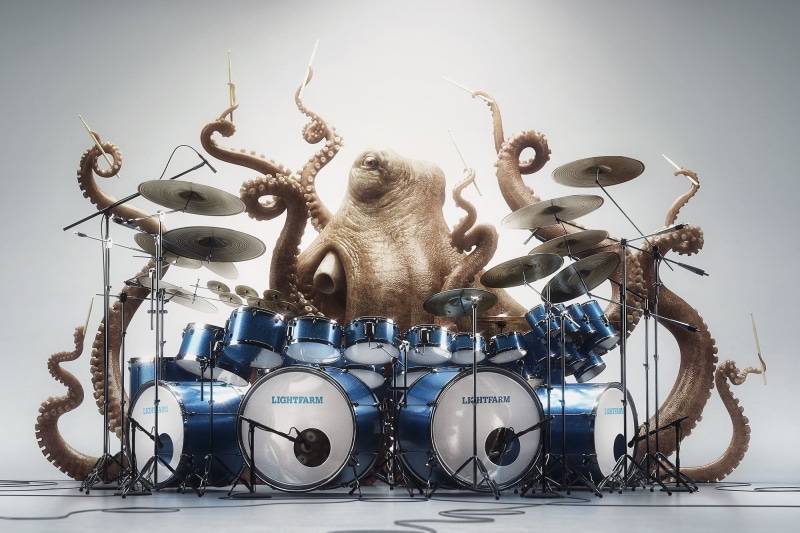 playing, representation, architecture, arrangement, large group of objects, Drummer, craft, digital art, history, art and craft, variation, the past, no people