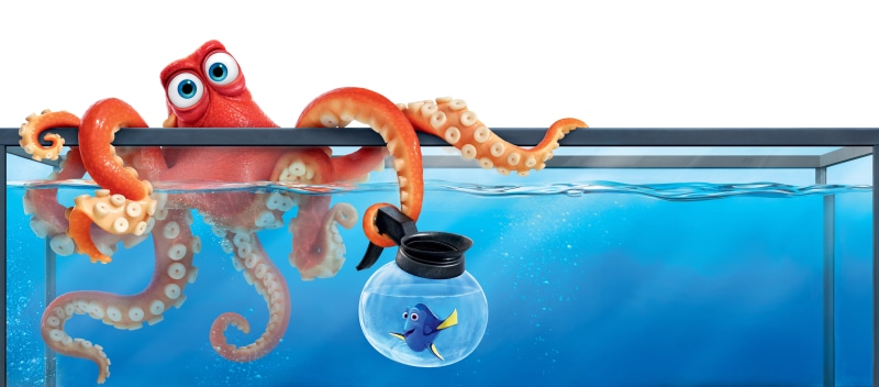 8K, Animation, 8K, Hank, 4K, Finding Dory, Octopus, Dory
