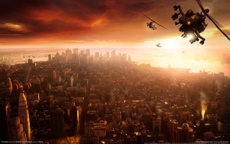 nature, architecture, 1080P, crowded, black, digital composite, landscape, cityscape, air vehicle, building, cloud - sky, prototype, sunset, helicopters