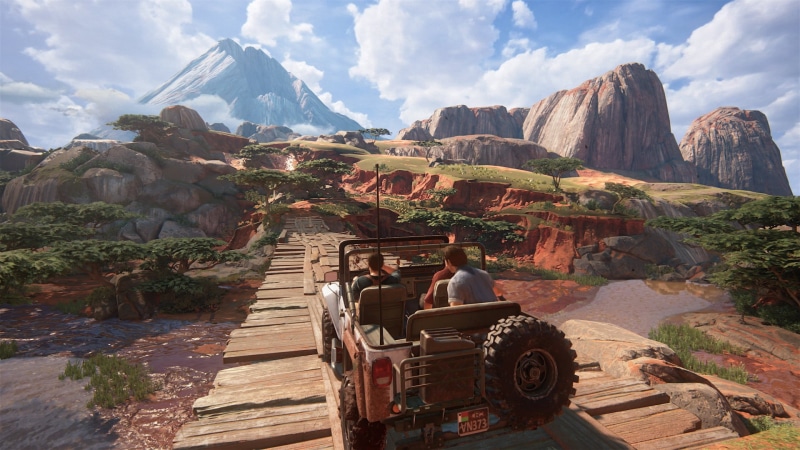 1080P, Sam Drake, jeep, Uncharted 4, Playstation 4, Madagascar, Nathan Drake, Sally, bridge, Naughty Dog