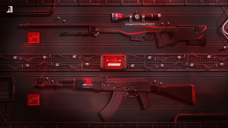 ibuypower, Sci-Fi, Counter Strike:Global Offensive, Game, AK-47, Weapons, Art, Redline, CS:GO, 2K, AWP