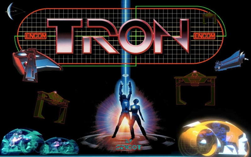 motion, art and craft, text, movies, night, no people, representation, game, bright, light painting, illuminated, multi colored, number, Tron, blurred motion