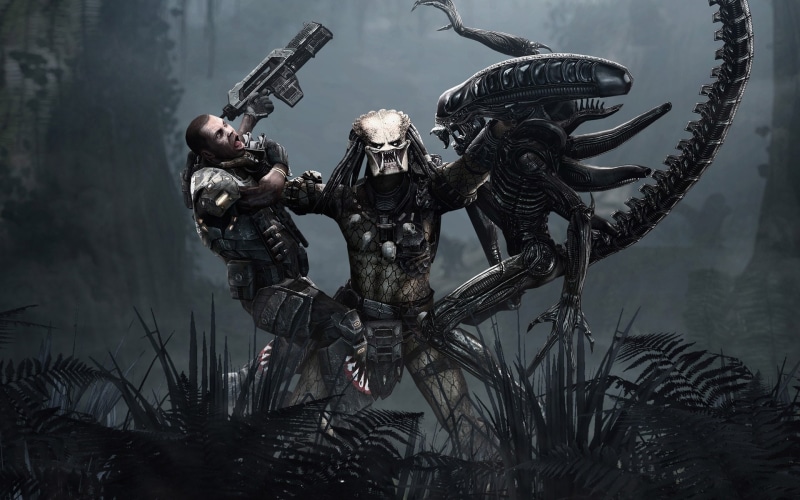 1080P, aliens, x, predator, Aliens vs Predator movie, art, vs, movies, entertainment, hd, movie