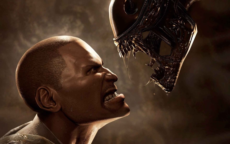 portrait, mouth open, PC gaming, indoors, adult, Alien vs. Predator, close-up, headshot, aliens, sport, focus on foreground, side view, mouth, lifestyles