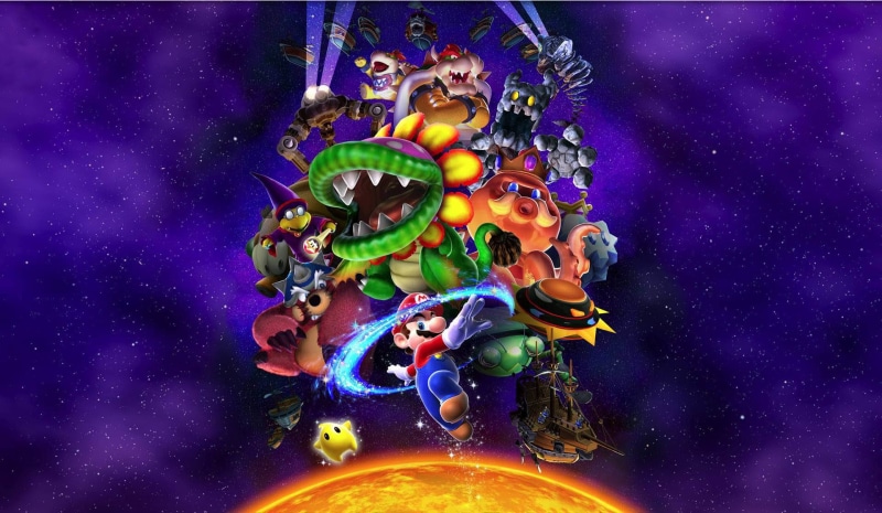 1080P, Nintendo, Bowser, Bowser Jr., Mario, Super Mario Galaxy