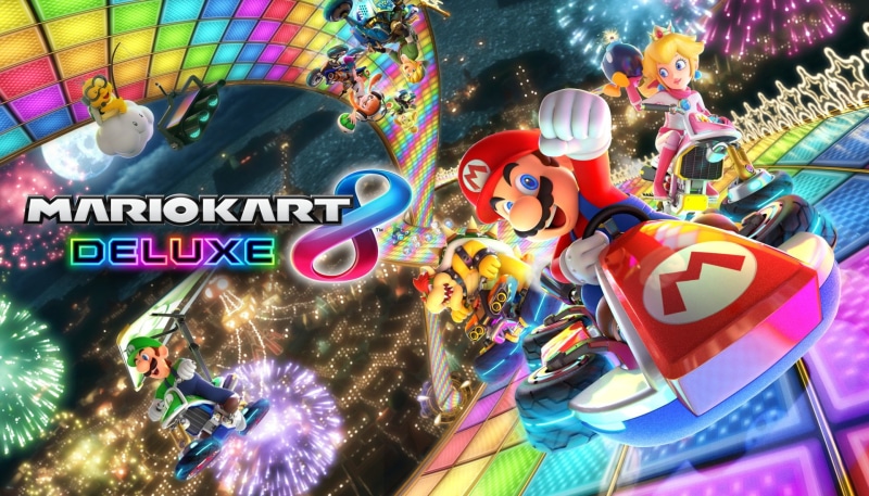 Lakitu, 1080P, Luigi, Link, Mario, Inkling (Splatoon), Isabelle (Animal Crossing), Bowser, Princess Peach, Mario Kart 8 Deluxe, Yoshi