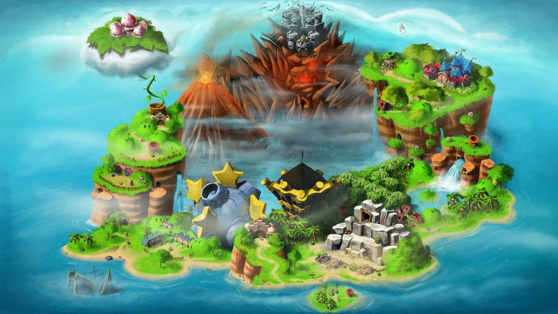 video, 1080P, seven, games, hd, legend, x, rpg, art, maps, Bowser, super, stars, Mario