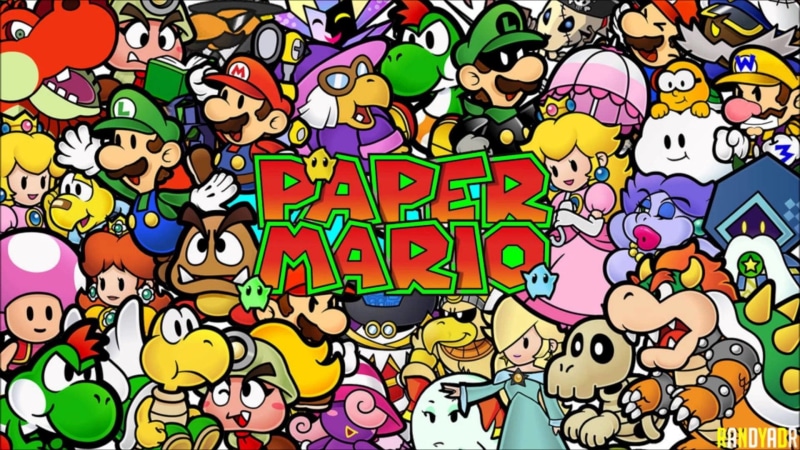 1080P, Princess Peach, Paper Mario, Mario, Toadette (Mario), Goomba, Luigi, Rosalina (Mario), Princess Daisy, Bowser