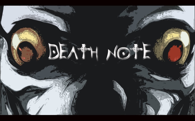 auto post production filter, Ryuk, typography, metal, full frame, outdoors, vehicle interior, day, headlight, Death Note, transfer print, car, no people