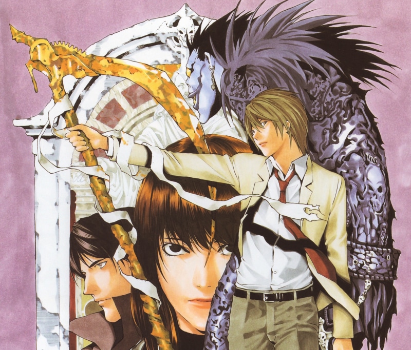 Light Yagami, Death Note, Naomi Misora, Ryuk (Death Note), Stephen Gevanni, Anime, 2K