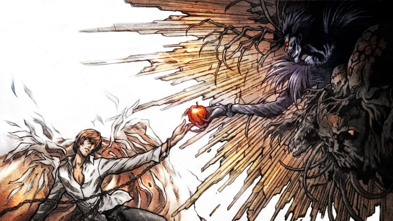 death, anime guys, death note, anime, 1920x1080, guys, light, light yagami, ryuk, yagami, 1080P, note