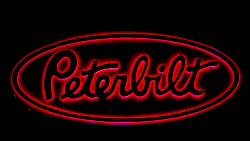 background, sign, truck, 5K, Peterbilt