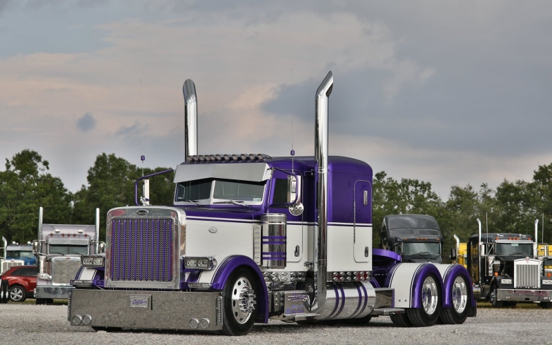 Hrome, Purple, Custom, 1080P, Truck, Peterbilt