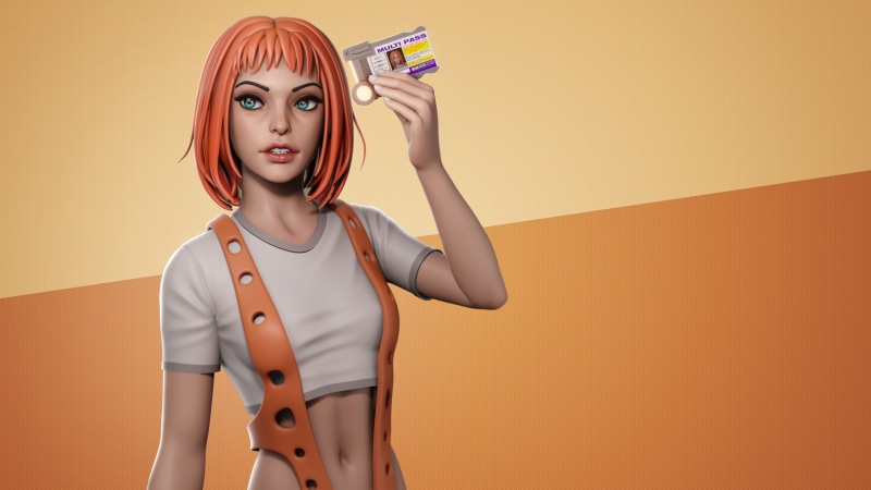 The Fifth Element, 3D graphics, digital, artwork, 4K, Leeloo, fan art