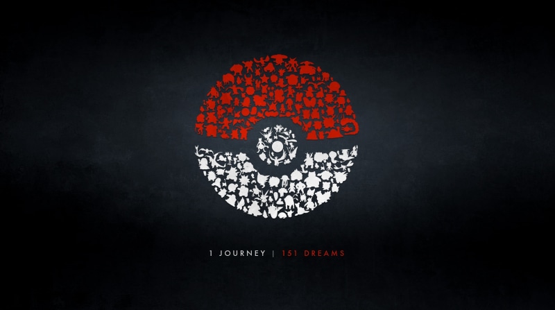 anthropomorphic face, Poké Balls, representation, technology, black color, text, human representation, communication, creativity, black background, art and craft