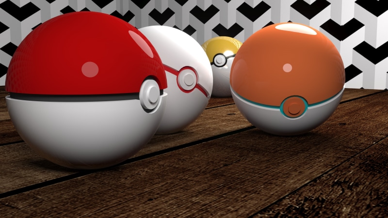 egg, Poké Balls, group of objects, indoors, high angle view, Pokémon, still life, no people, food and drink, table, red, two objects, food, pocket monster