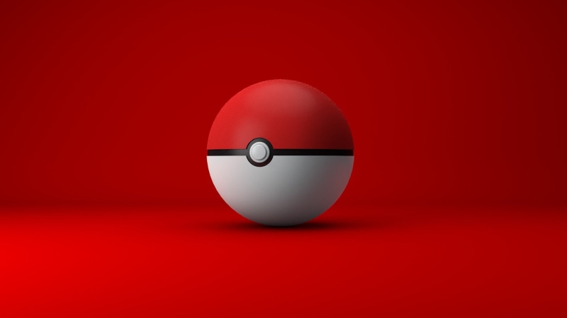 1080P, Poké Balls, red, pokemon, Cinema 4D, Orange, Bright