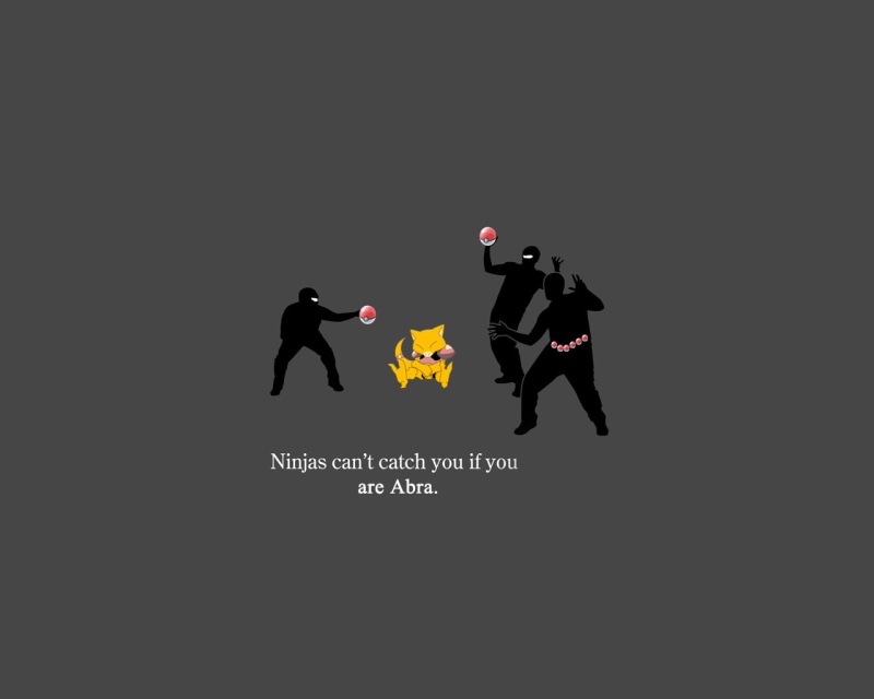 Ninjas, 720P, Poké Balls, Abra