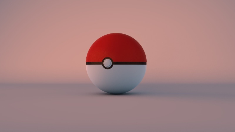 Cinema 4D, pokemon, red, Poké Balls, 1080P, Orange, Bright
