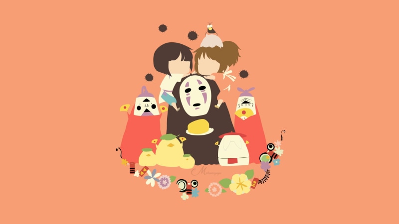 Spirited Away, 1080P, Haku (Spirited Away), Movie, No-Face (Spirited Away), Chihiro (Spirited Away)