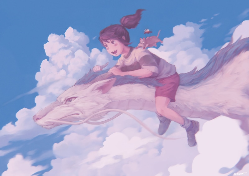 Movie, Haku (Spirited Away), Spirited Away, Chihiro (Spirited Away), 1080P