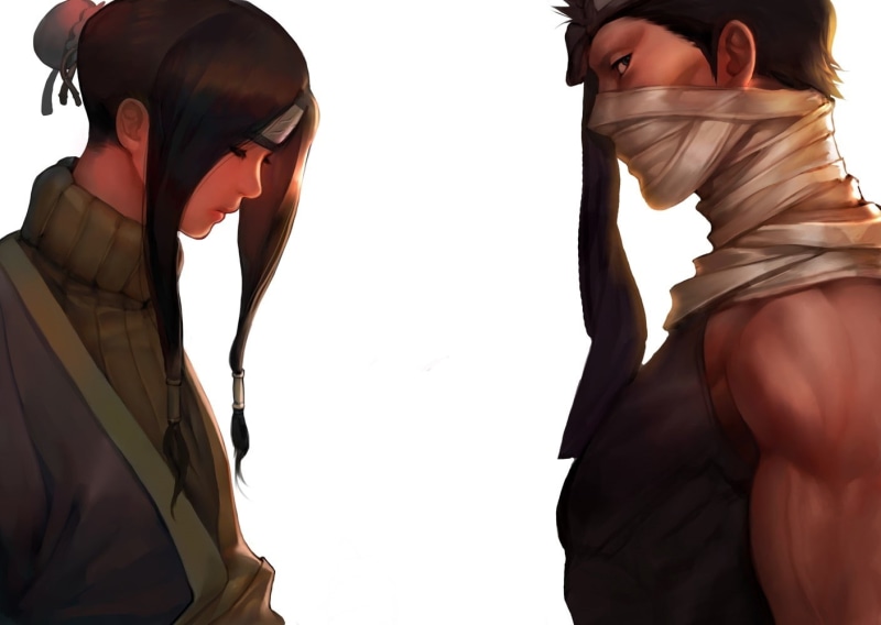 haku, art, anime, zabuza, naruto, hd, 720P, Naruto: Shippuden, x, shippuden