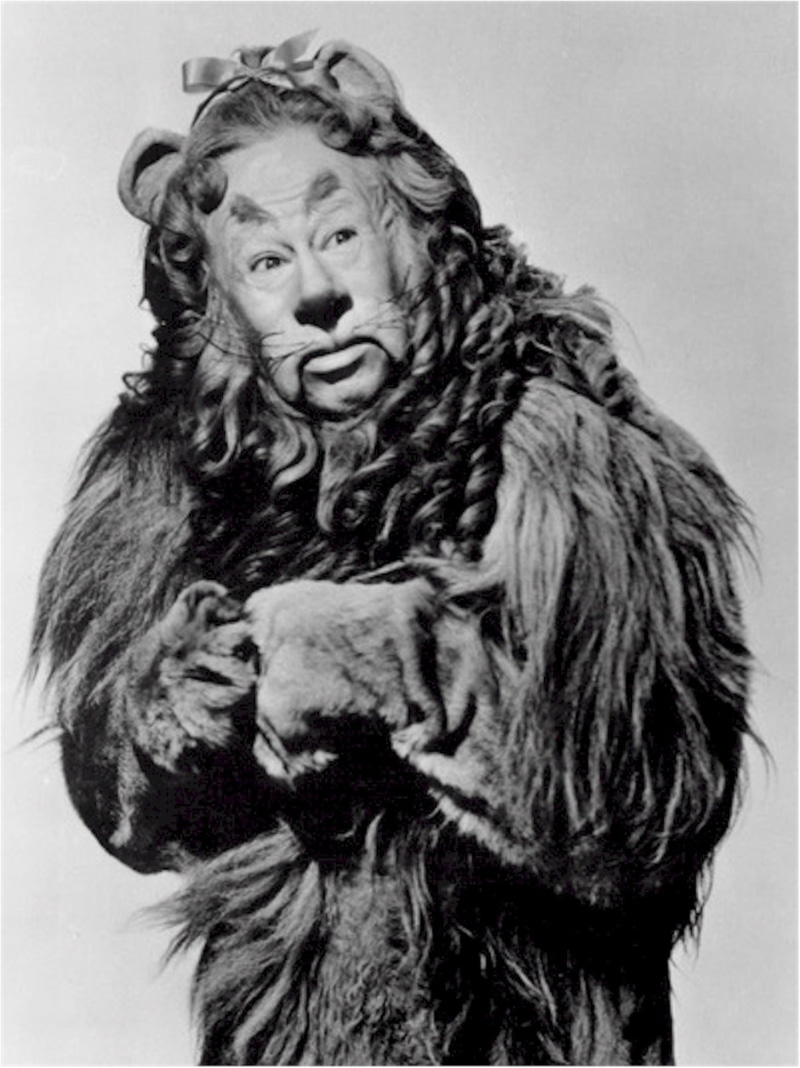 waist up, adult, ape, hairstyle, yellow brick road, retro, studio shot, wavy hair, film, musical fantasy, character, motion picture, long hair, retro styled