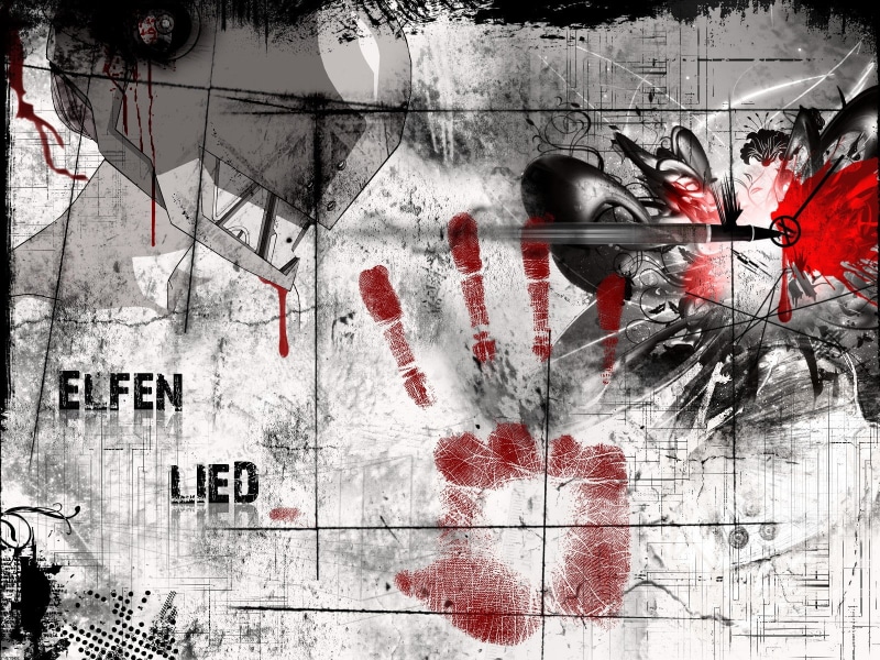 720P, anime, Elfen Lied