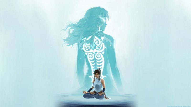 1080P, women, blue, Korra, cyan, The Legend of Korra